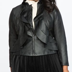 Eloquii Faux Leather Jacket